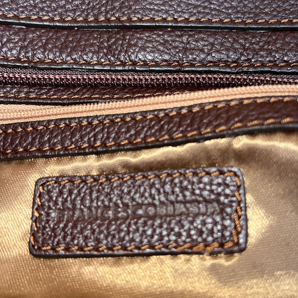 Francesco Biasia Brown Leather Tote Bag - Picture 8 of 9